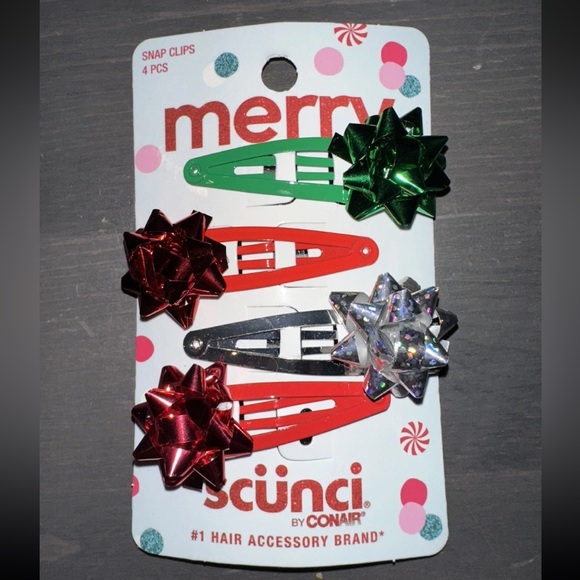 Bundle of Christmas Hair Headbands, Clips / Bows -Xmas NEW Cute Girls Set Scunci - Picture 4 of 10